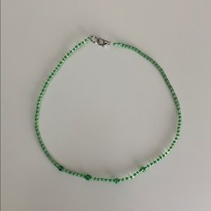 Green choker necklace!